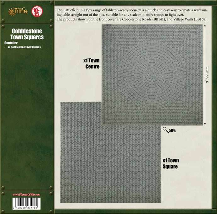 Flames of War: Cobblestone Town Squares -