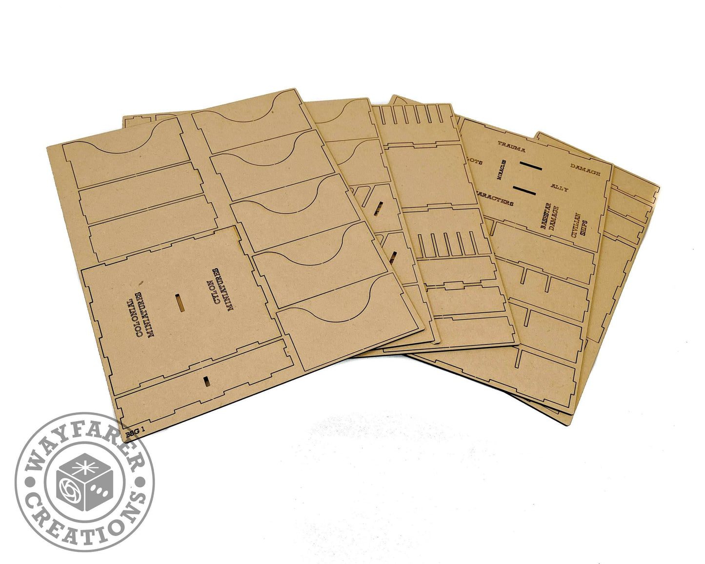Battlestar Galactica Board Game Organizer Insert -