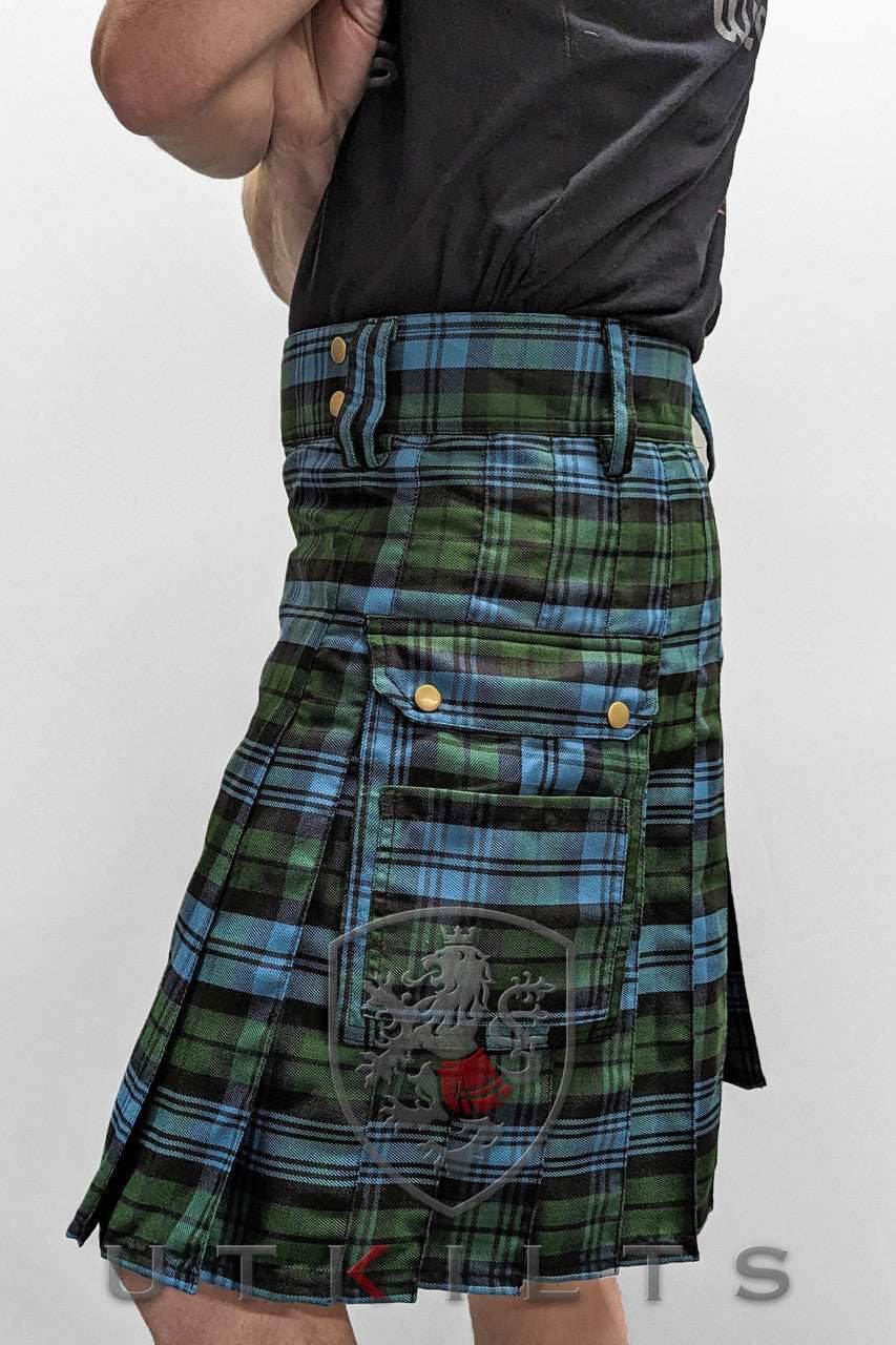 Standard Black Watch Ancient Tartan Utility Kilt - 30 / 22