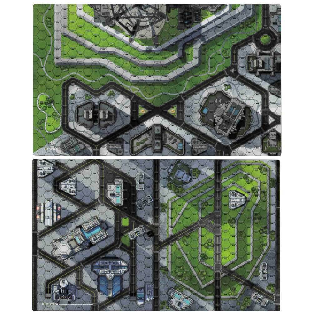 BattleTech: Battle Mat - City HPG Engineering/Business District -