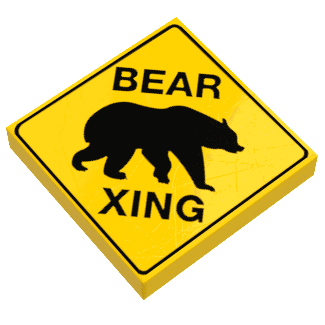 B3 Customs® Bear Xing Sign -