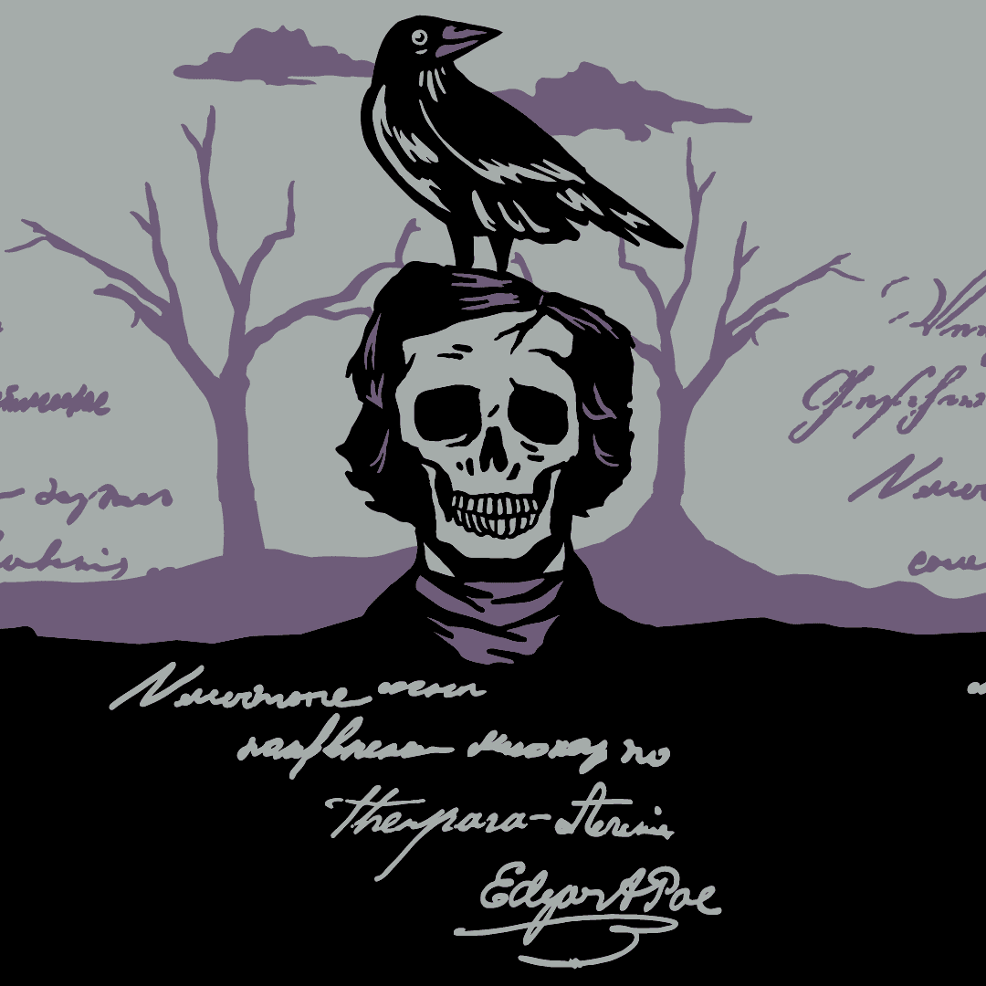 The Raven Poe Ankle Socks -