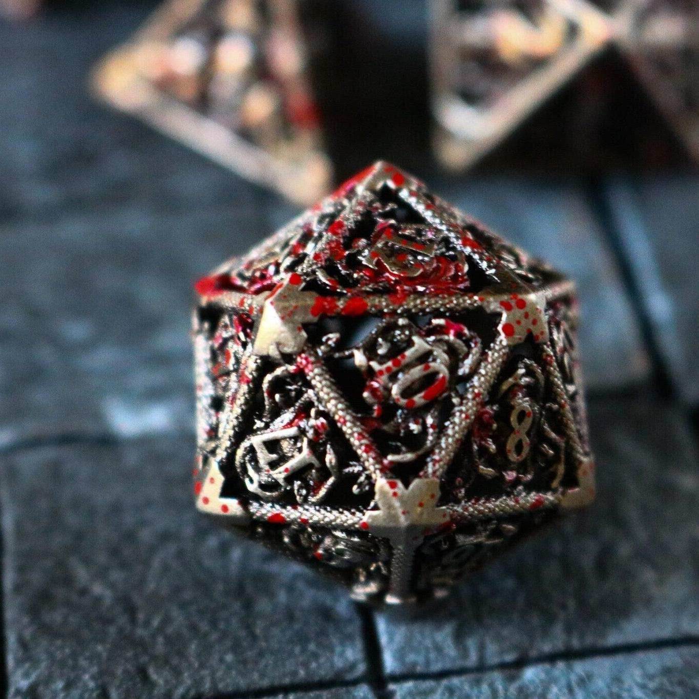 Bloody Medusa Hollow Metal DND Dice Set - Only 1 D20