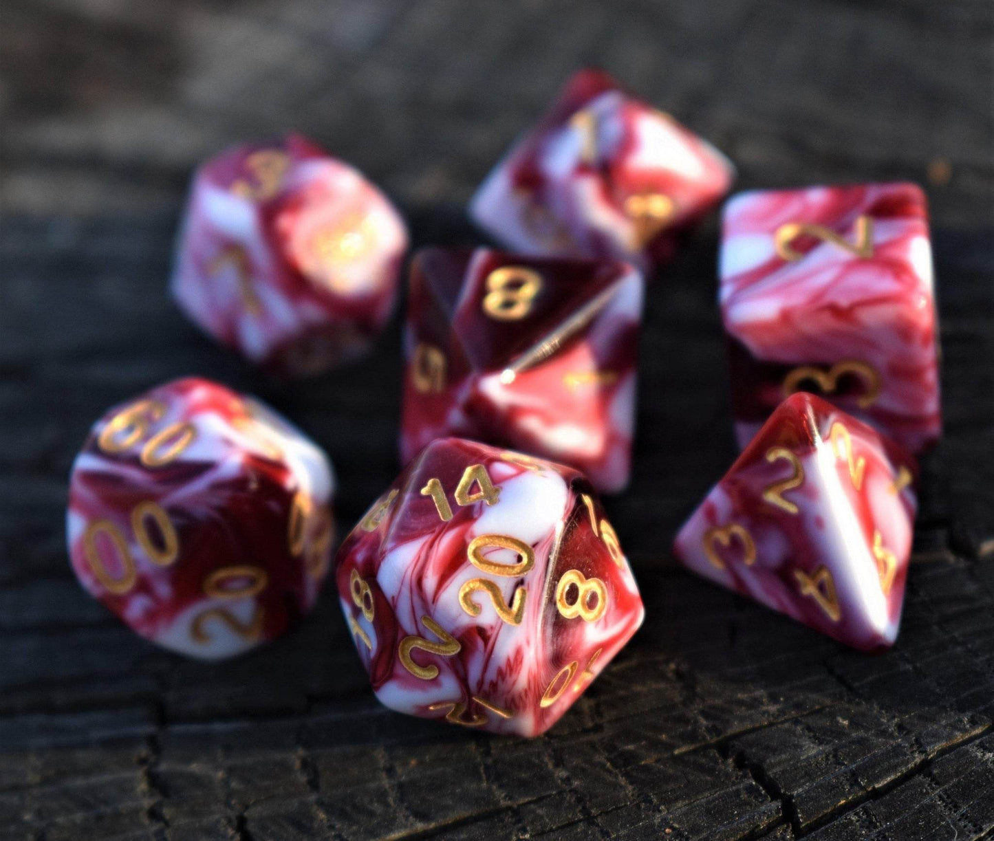 Bloody Waters Acrylic Dice Set -