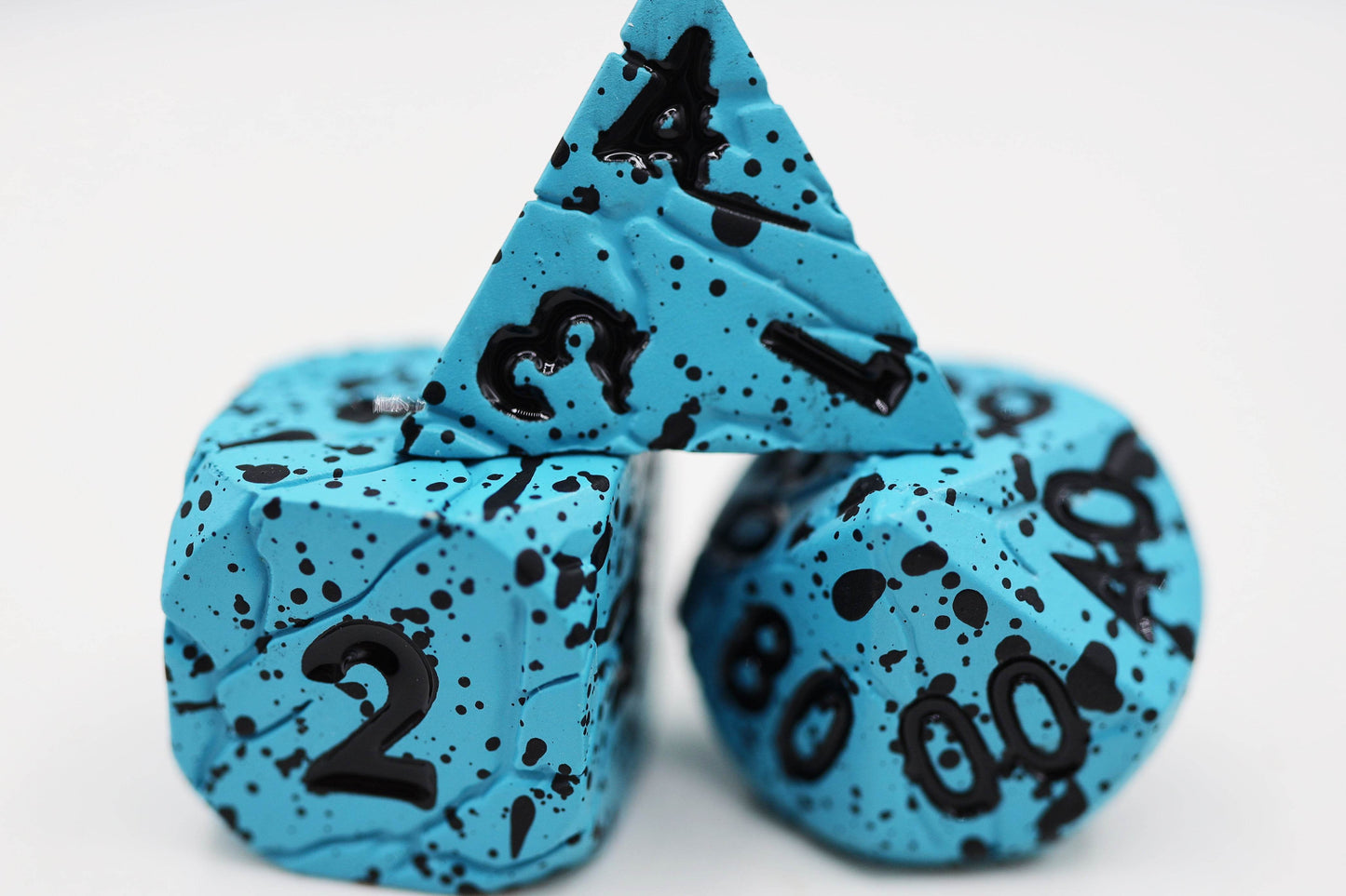 Blue Quarry - Metal RPG Dice Set -