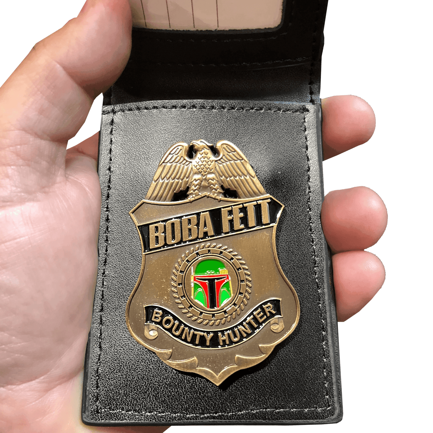 BL17-013 Bounty Hunter movie prop full size wallet -