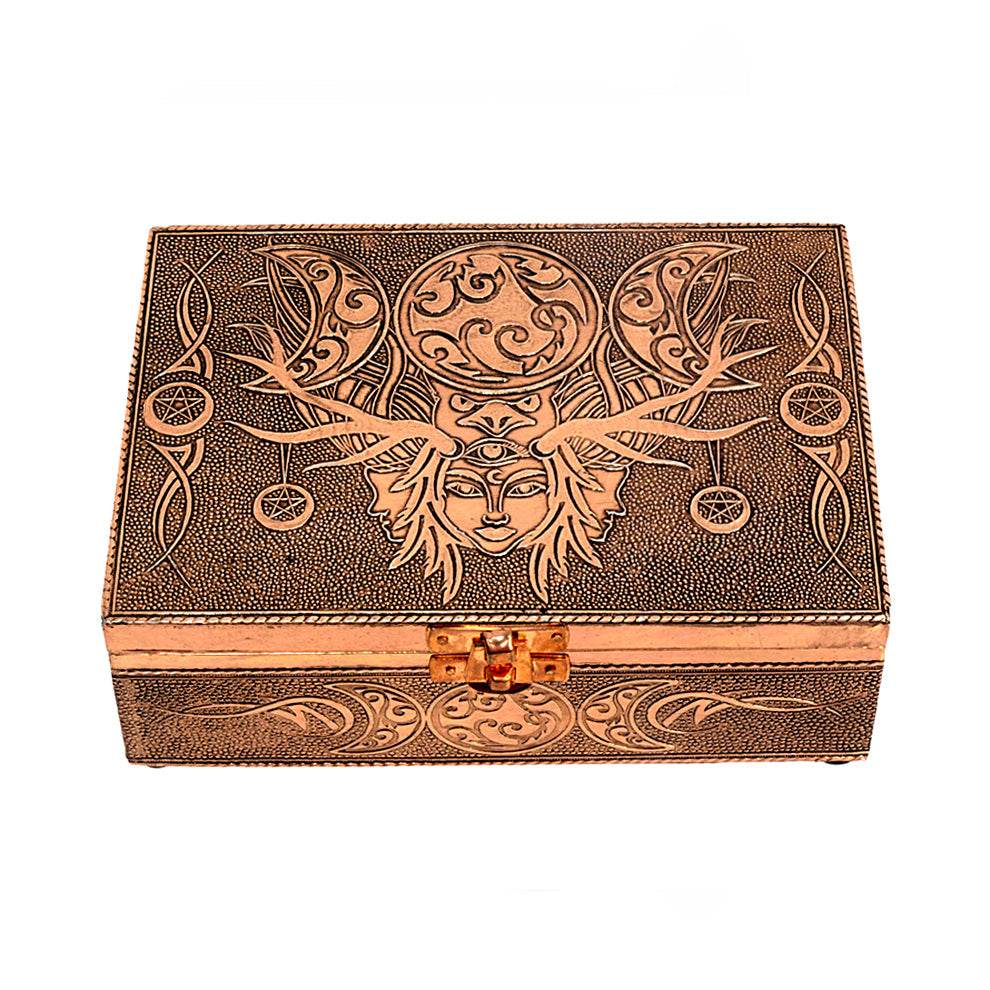 Elen Wild Goddess Bronze Metal Box -