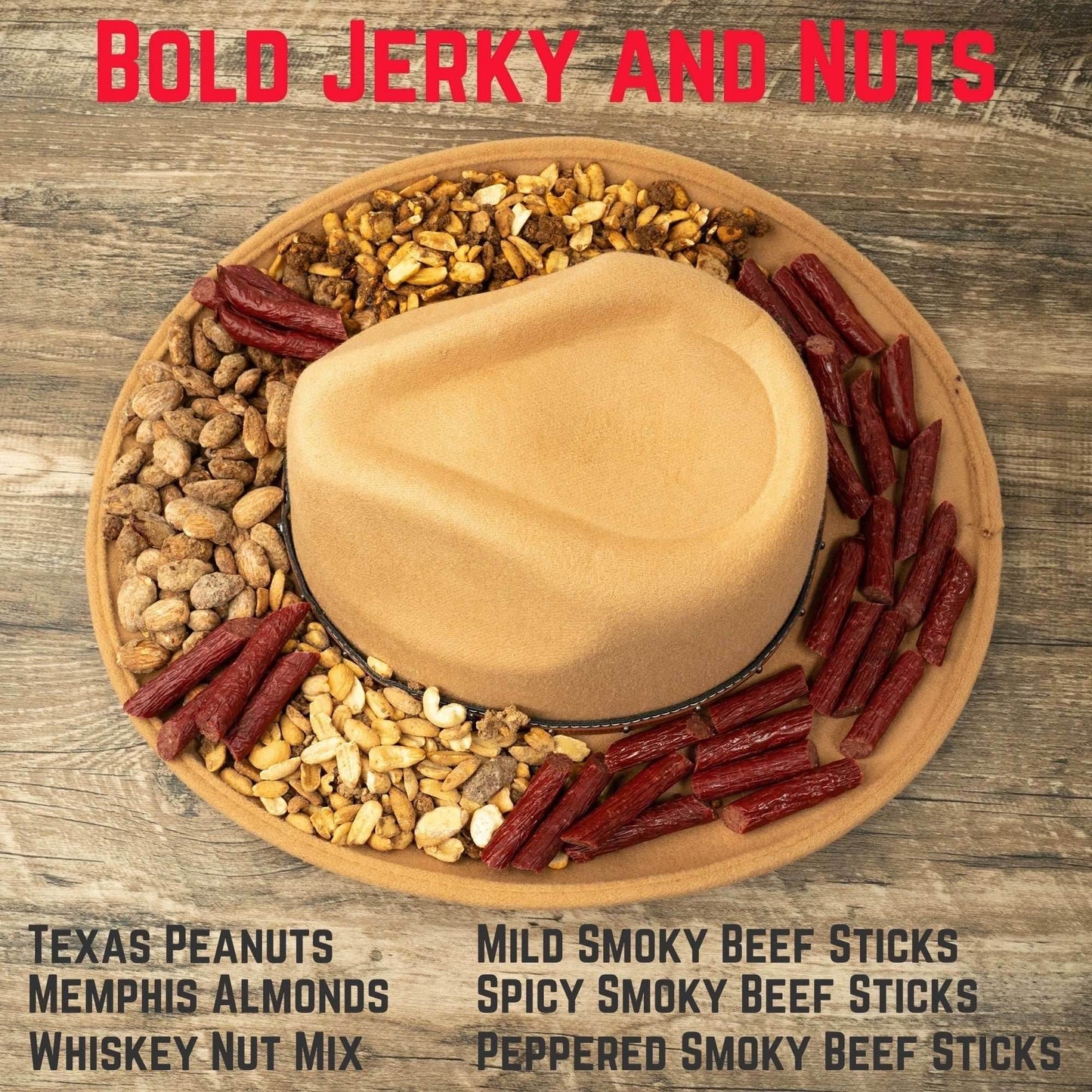 Cowboy Starter Kit Snack Gift Box – BBQ Nuts & Beef Sticks -