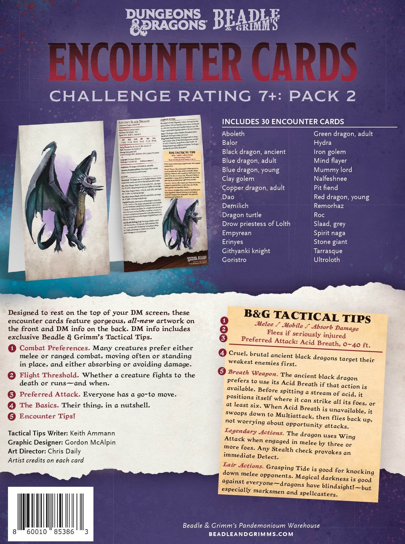 Encounter Cards (D&D) - Challenge Rating 7+ PACK 1 -