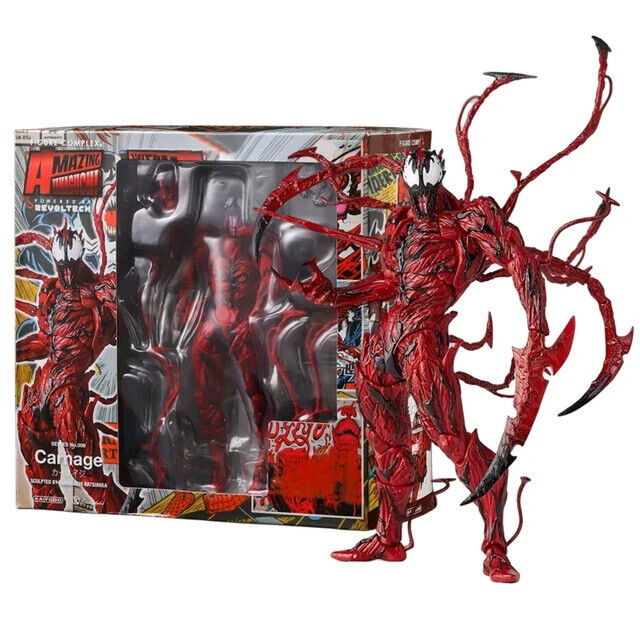 Carnage Figure, Spider Man Marvel Movable Joints Figurine, Toys Gifts 7 in