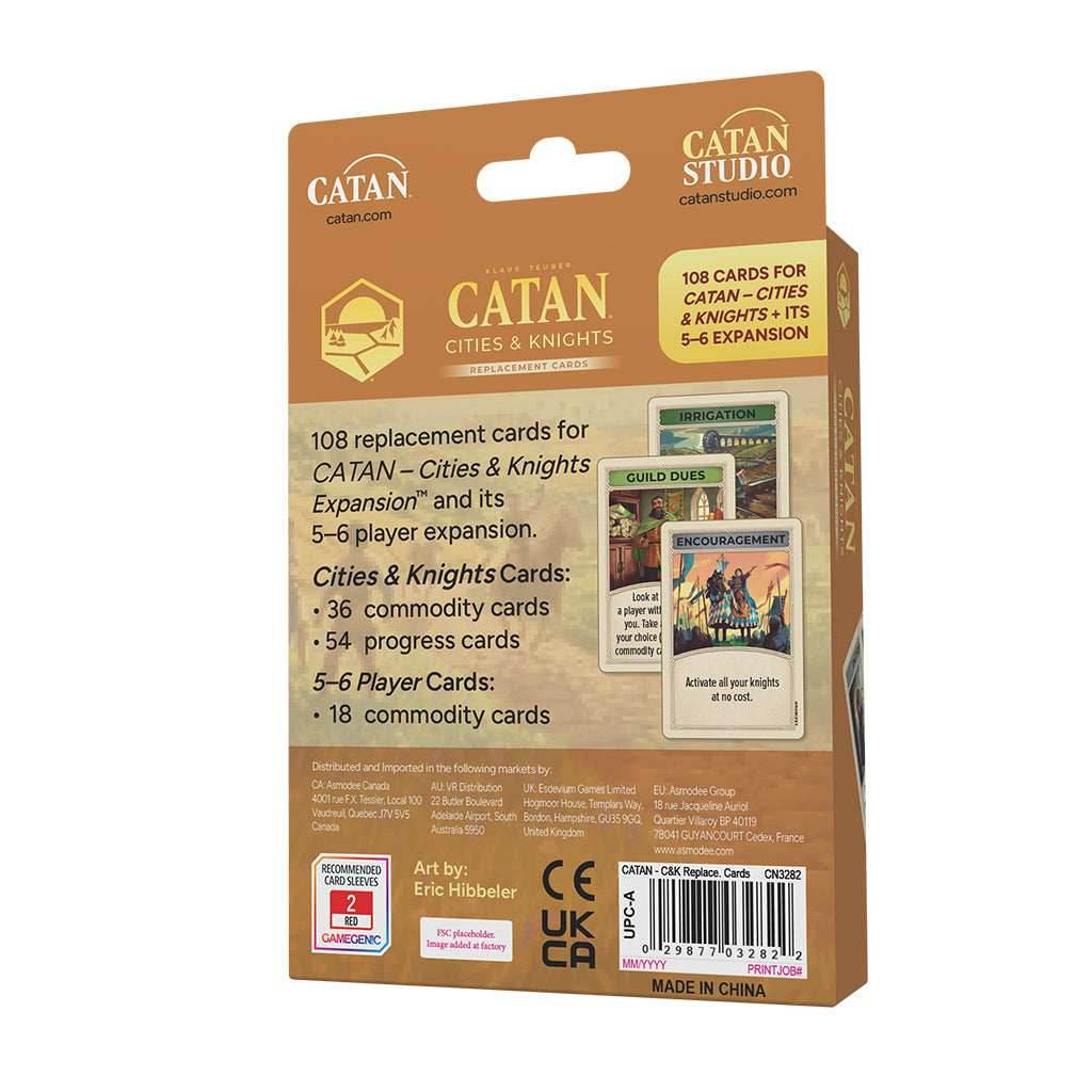 Catan: Cities & Knights Replacement Cards -