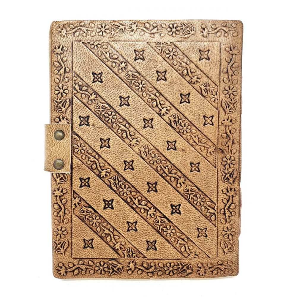 Celestial Leather Journal with Latch Closure -