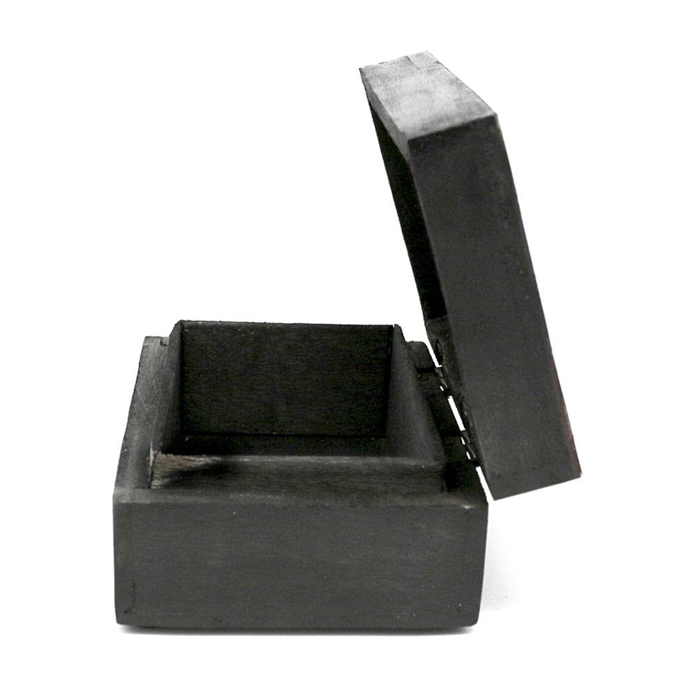 Dreamcatcher Blue Black Wooden Box 4" x 6"