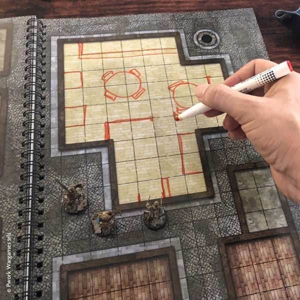 Combat Book 1: Fantasy Rewritable Combat Maps for Tabletop RPGs -