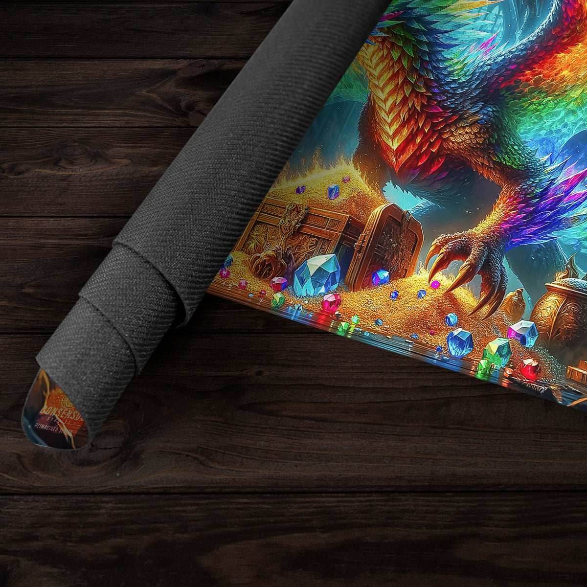 The Prismatic Dragon Hoard Playmat - Plain
