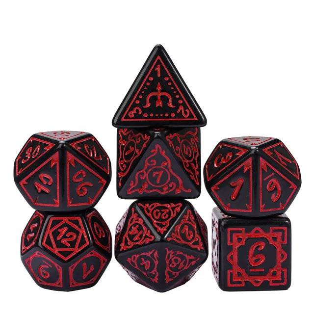 Cryptic Knots: Dried Blood RPG Dice Set -