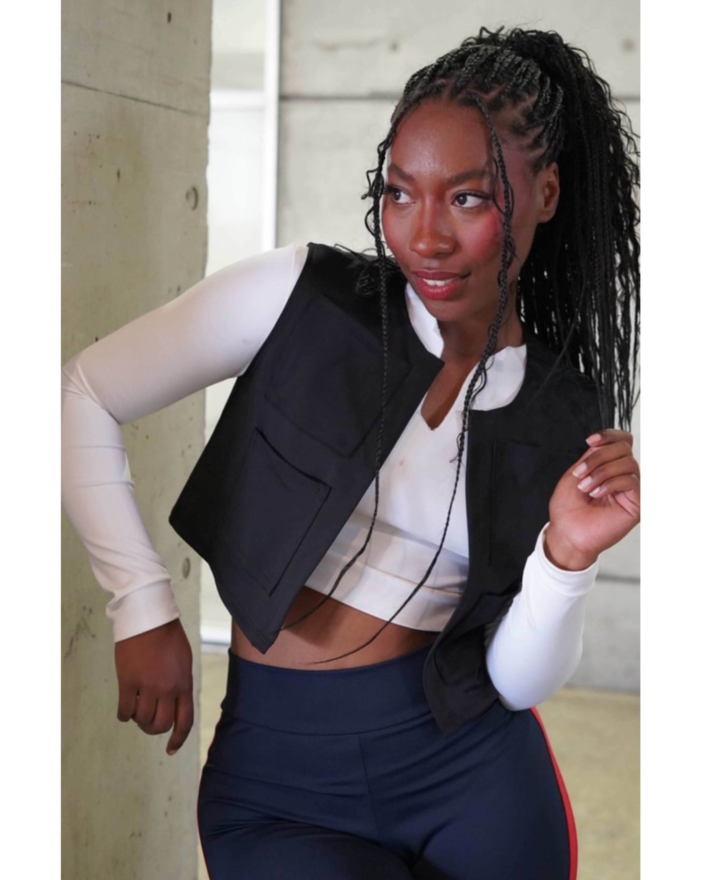 Space Rebel Costume Set with Top, Vest, and Pants - S / S