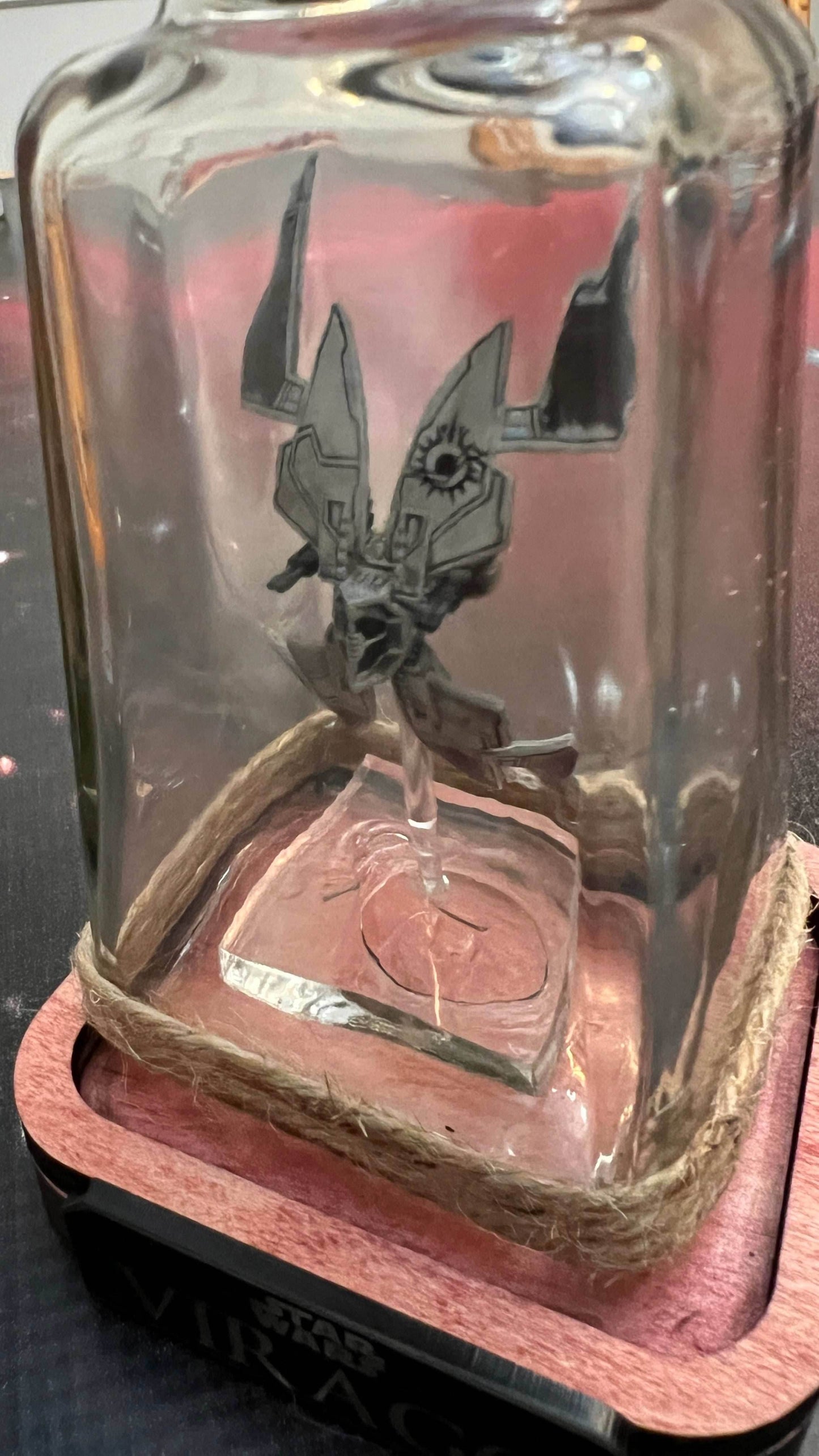 Star Wars Prince Xizor Virago Starship in Bottle -