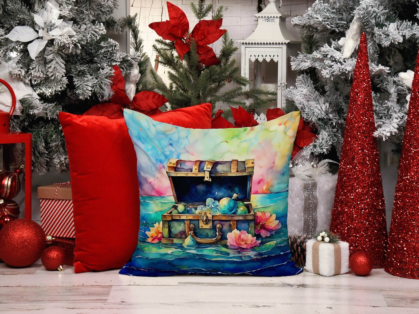 Treasure Chest Throw Pillow -