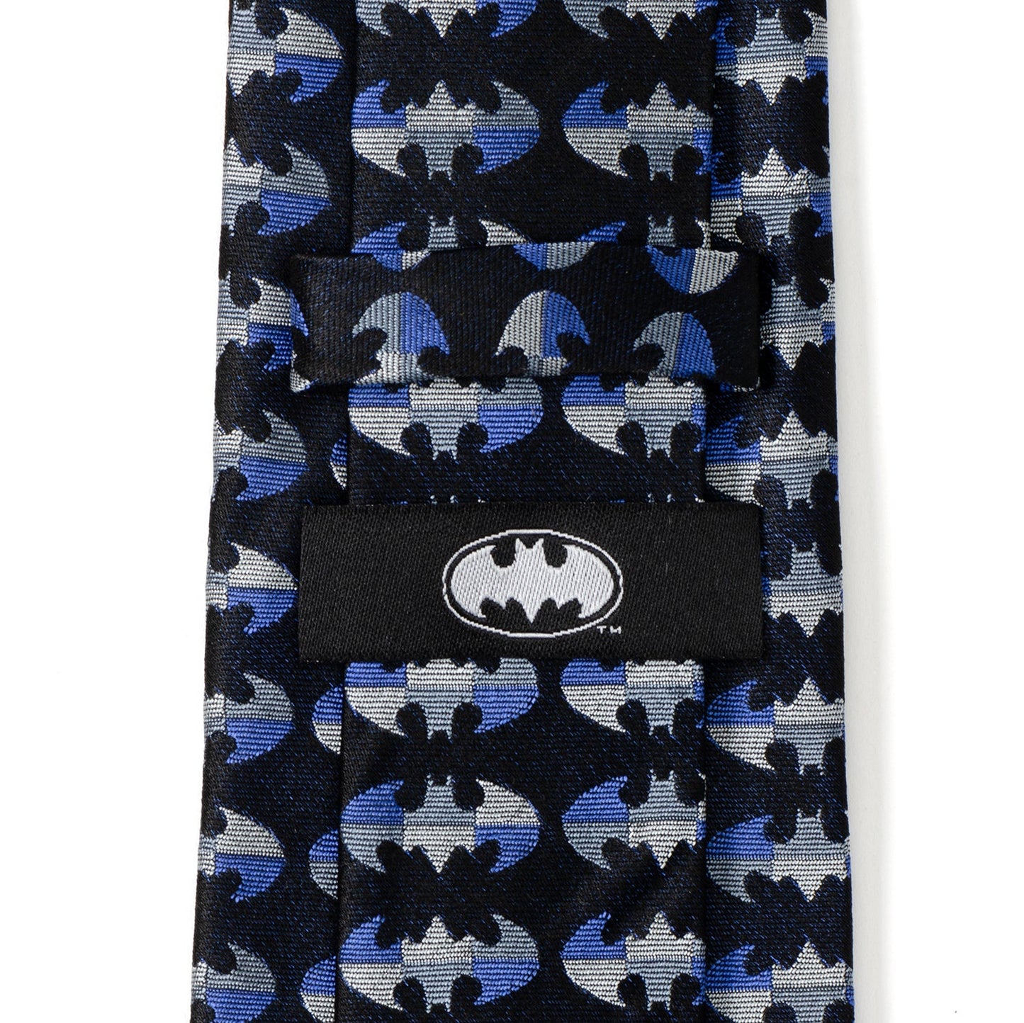 DC Batman Blue Blocked Black Men's Tie