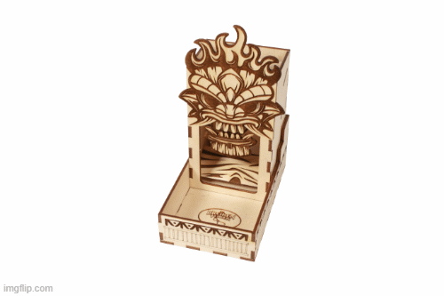 Mini Tiki Dice Tower -