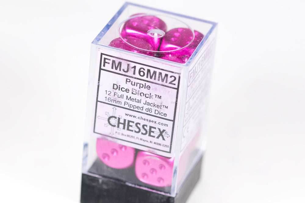 Faux Metal Jacket Purple 16mm Block -