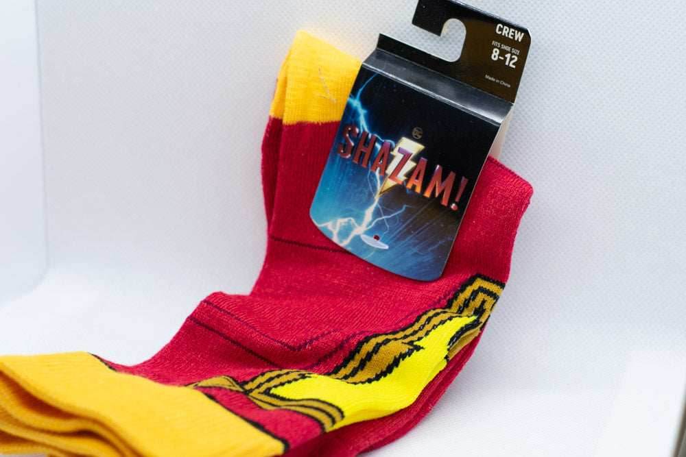 Loot Crate Loot Wear Exclusive Shazam! Crew Socks -