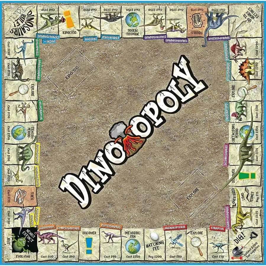 Dino-Opoly Board Game Outset -