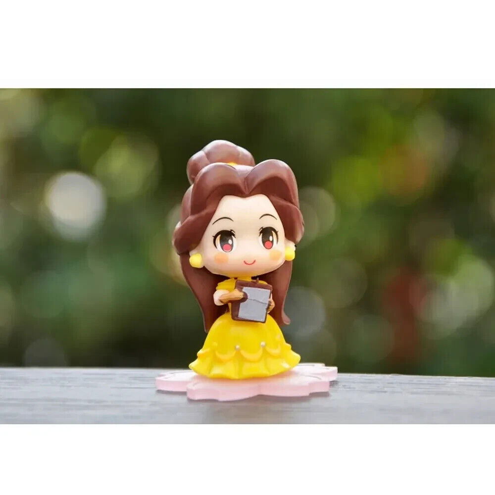 Disney 9 Pcs Set Figurines, Kawaii Rapunzel Snow White Jasmine Mulan Ariel 2 in