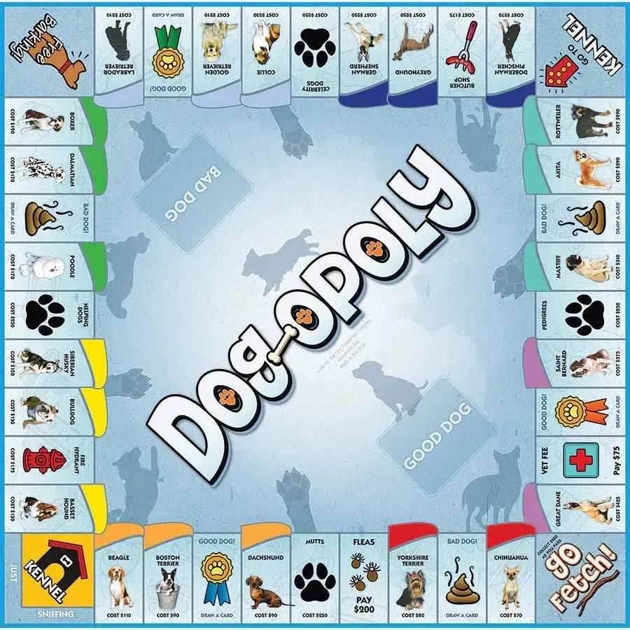 Dog-Opoly Board Game Outset -