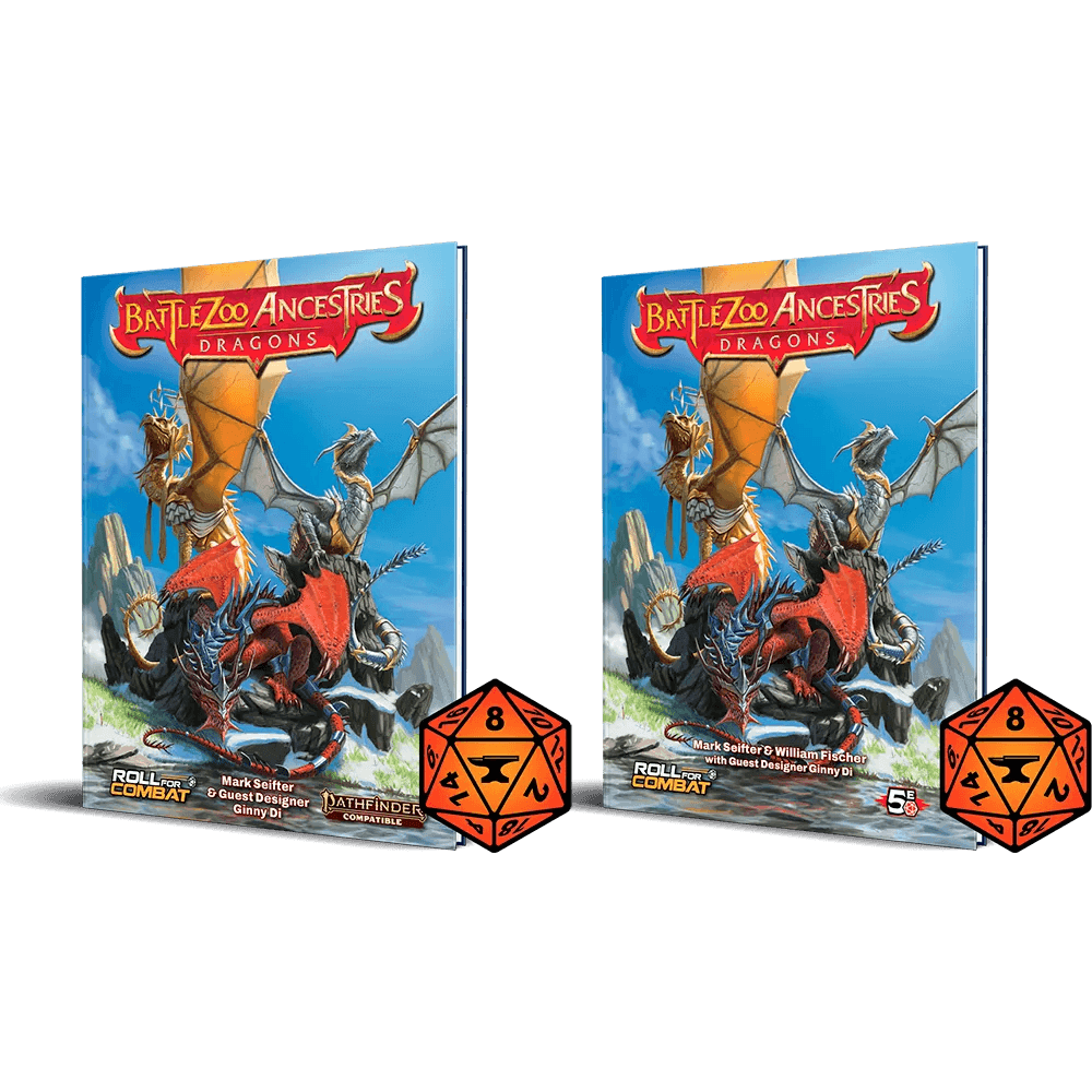 Battlezoo Ancestries: Dragons Hardcover & PDF - D&D 5E and Pathfinder 2e / Hardcover & PDF & Foundry VTT Module