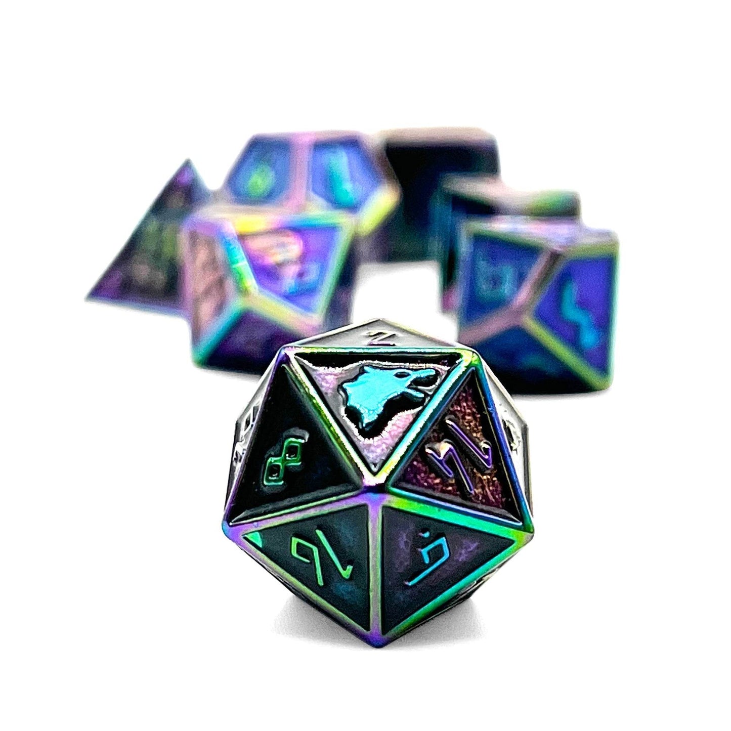 Draugr - Norse Themed Metal Dice Set -