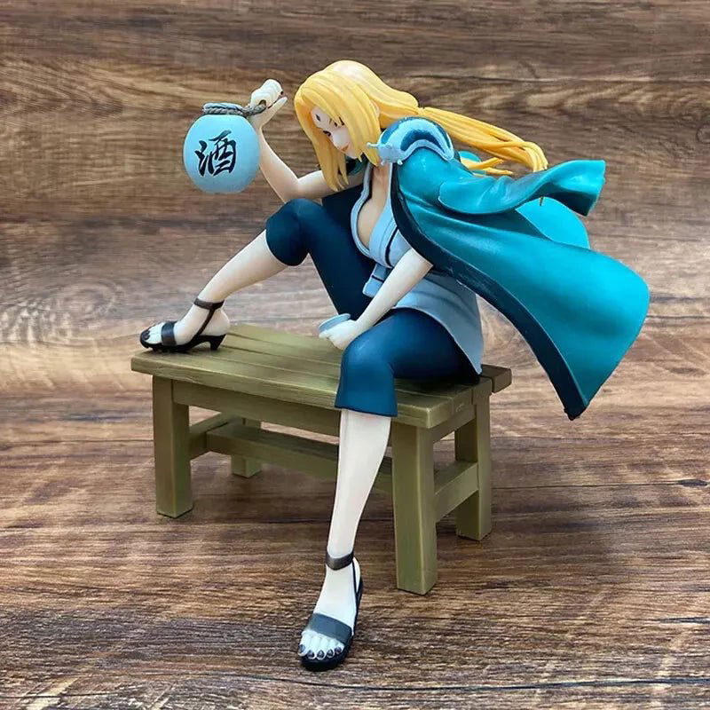 Drunken Tsunade Anime Figurines, Naruto Fifth Hokage Collectible Figures 6 in
