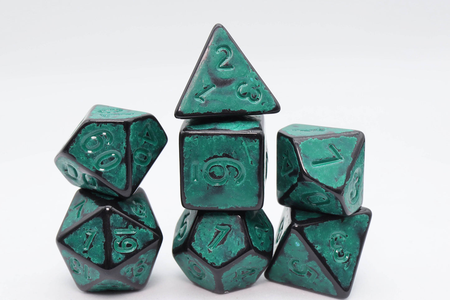 Timeworn Green RPG Dice Set -