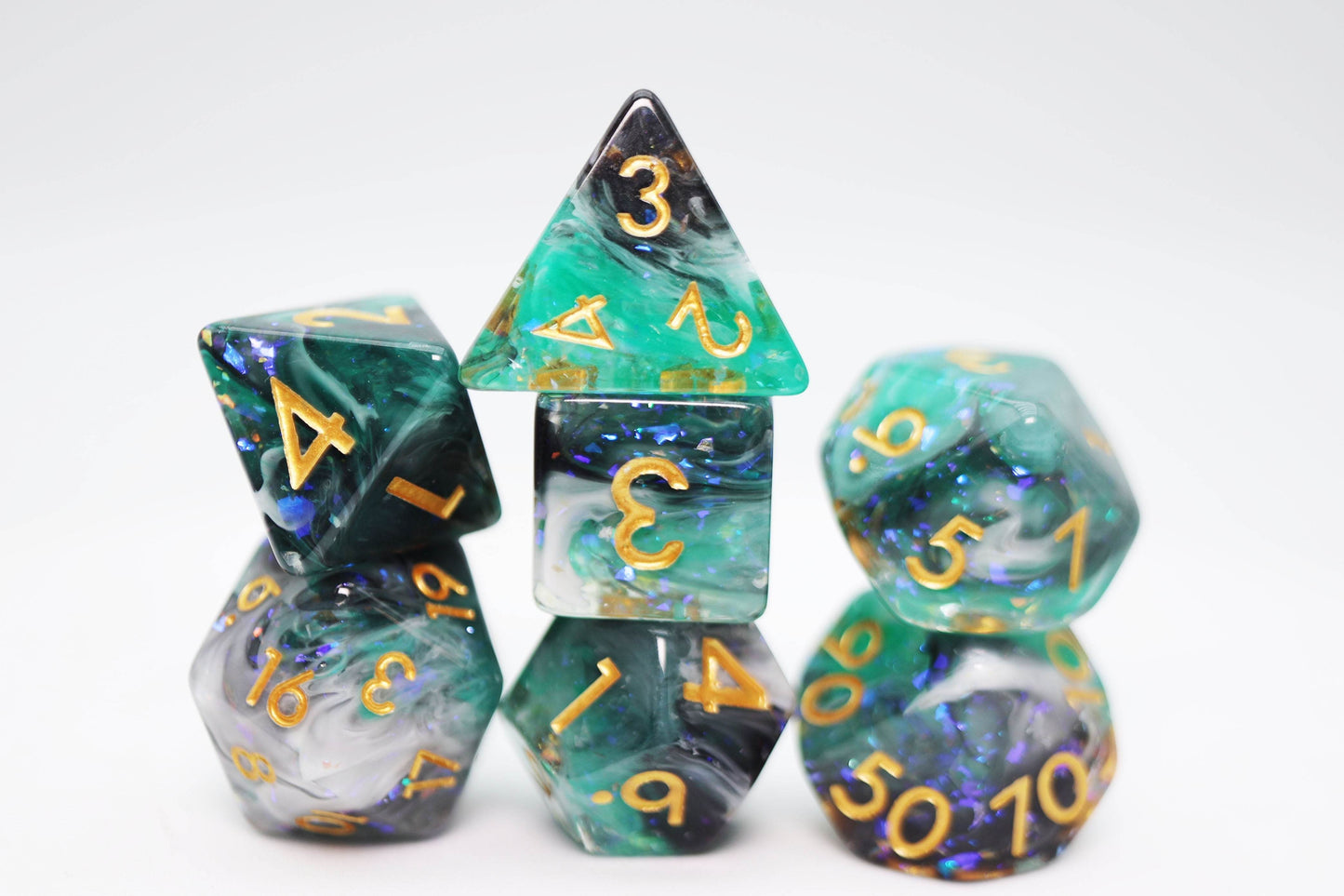 Forest Fog RPG Dice Set -
