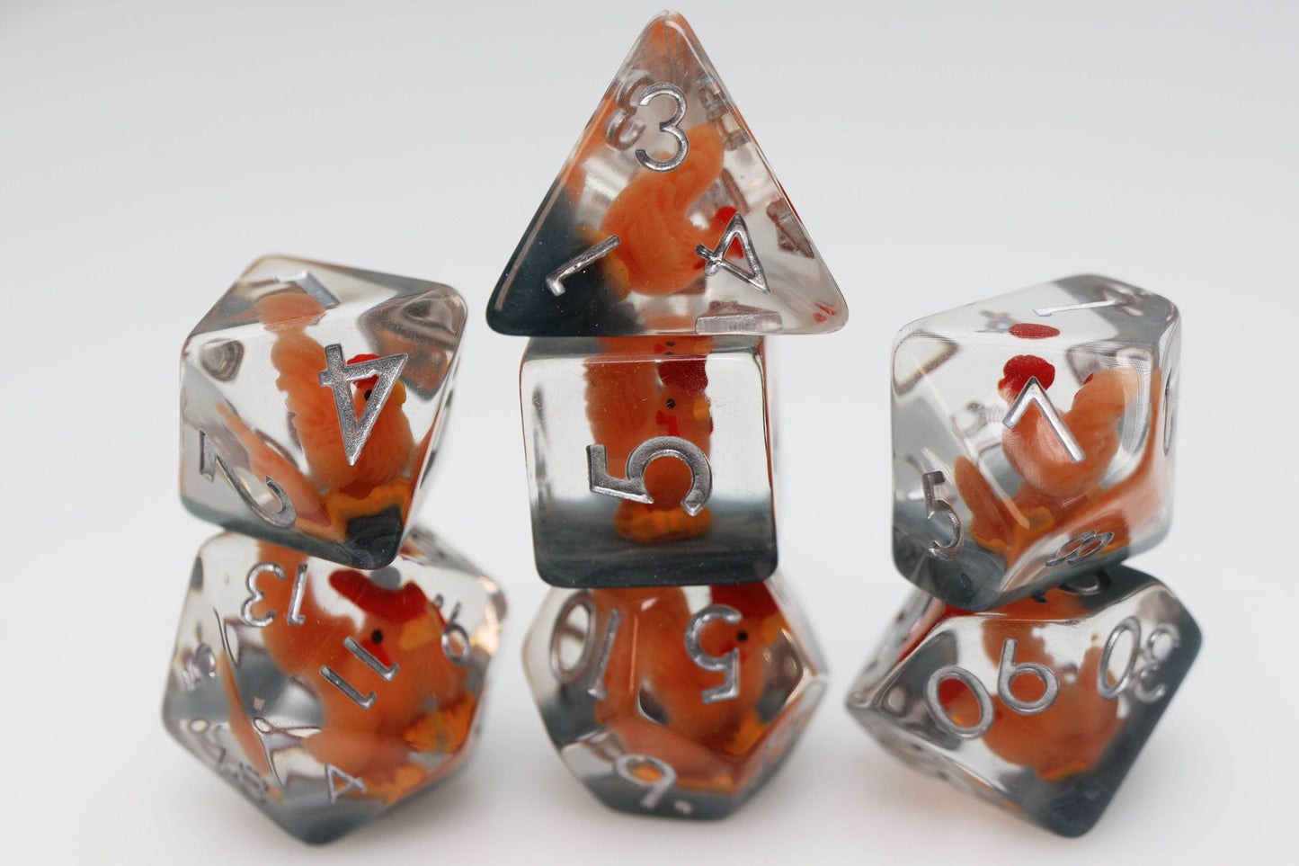 Crowing Rooster RPG Dice Set -