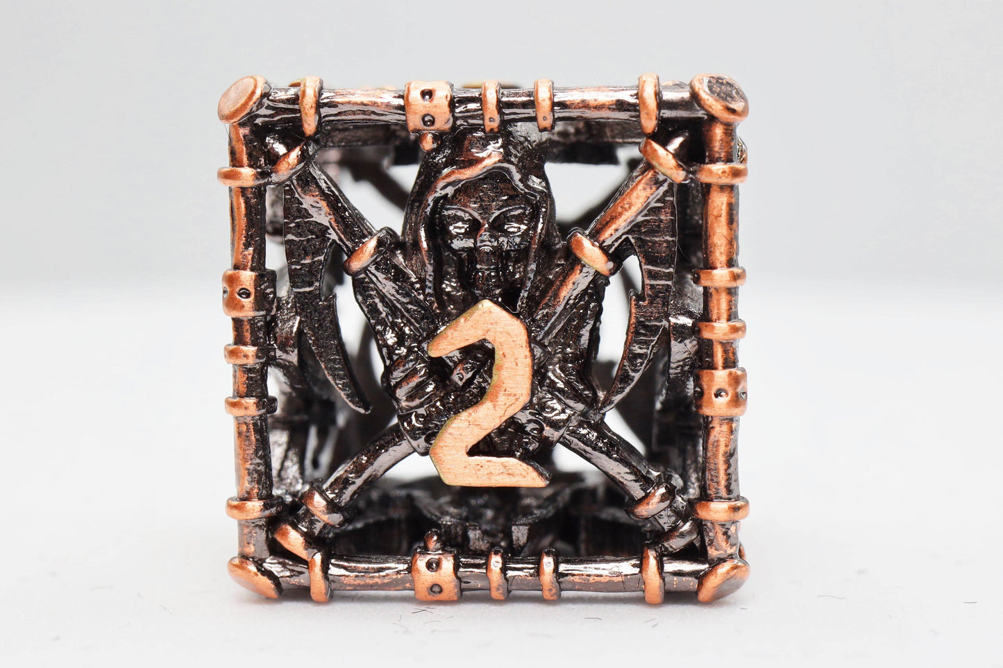 Grim Scythe: Copper - Metal RPG Dice Set -