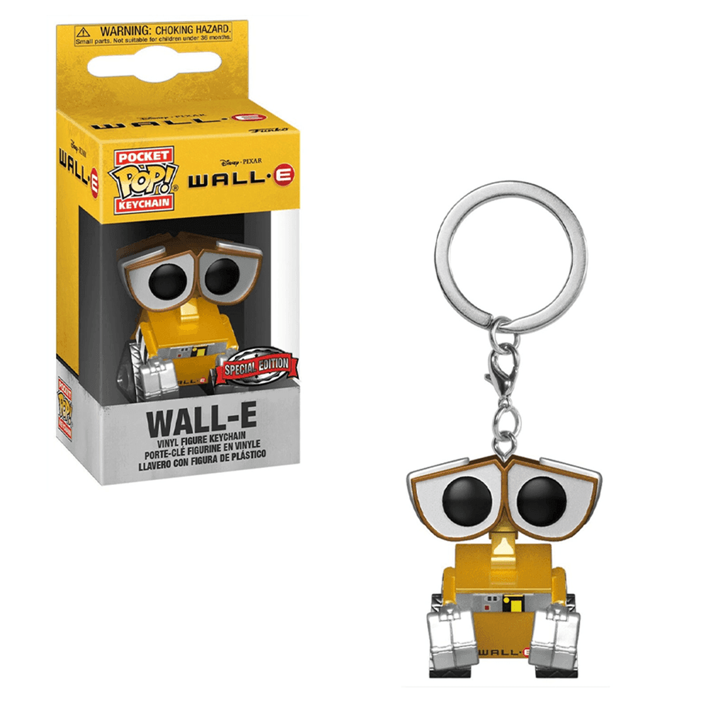 Funko POP! Keychain: Disney Pixar - Wall-E (Metallic) Pocket Keychain Special Edition Exclusive -