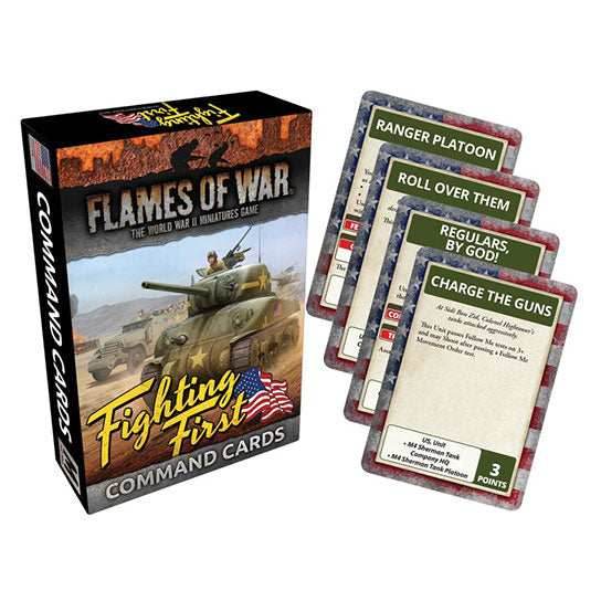Flames of War: American Fighting First Command Cards -