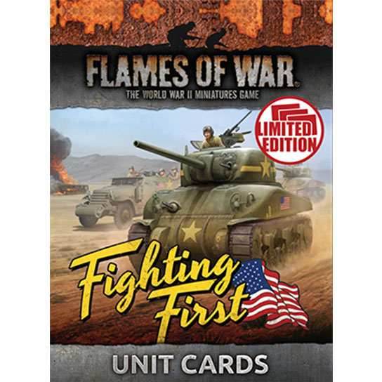 Flames of War: American Fighting First Unit Cards -