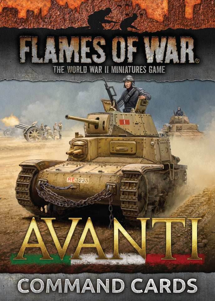 Flames of War: Italian Avanti Command Cards (Mid War) -