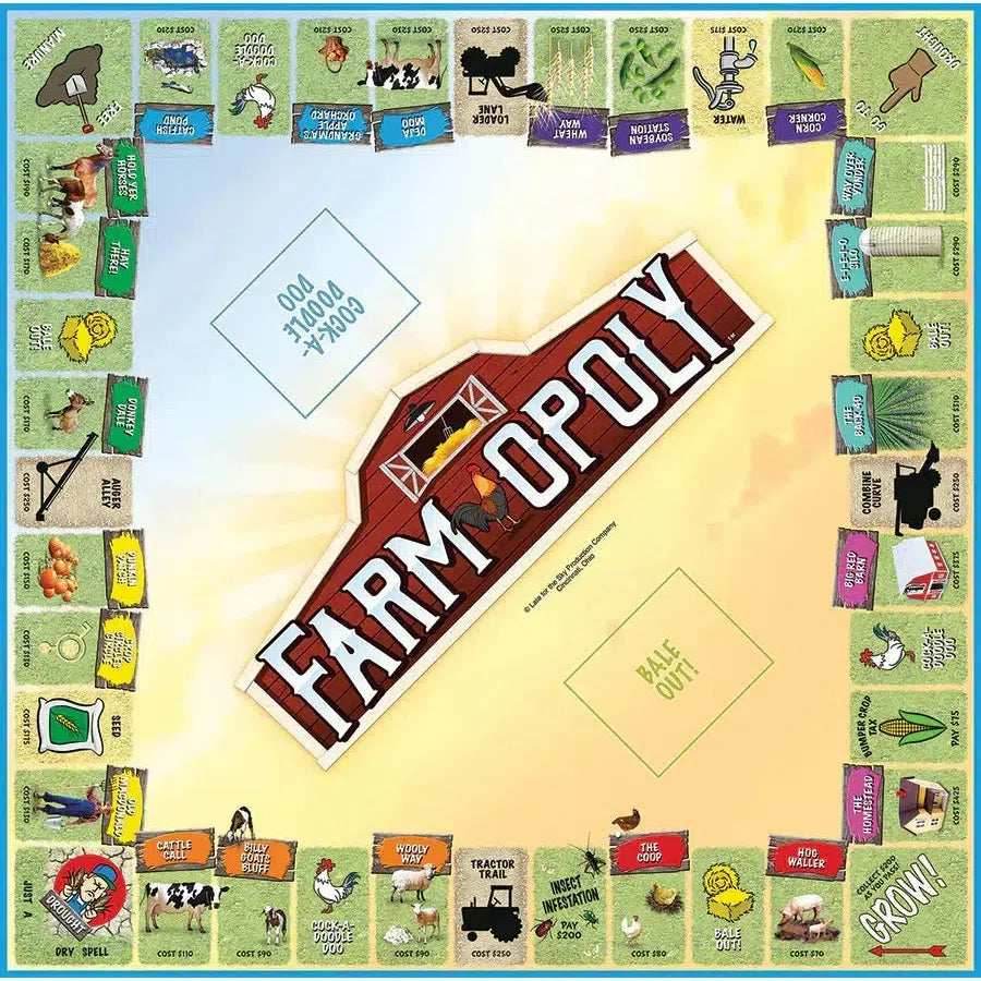 Farm-Opoly Board Game Outset -