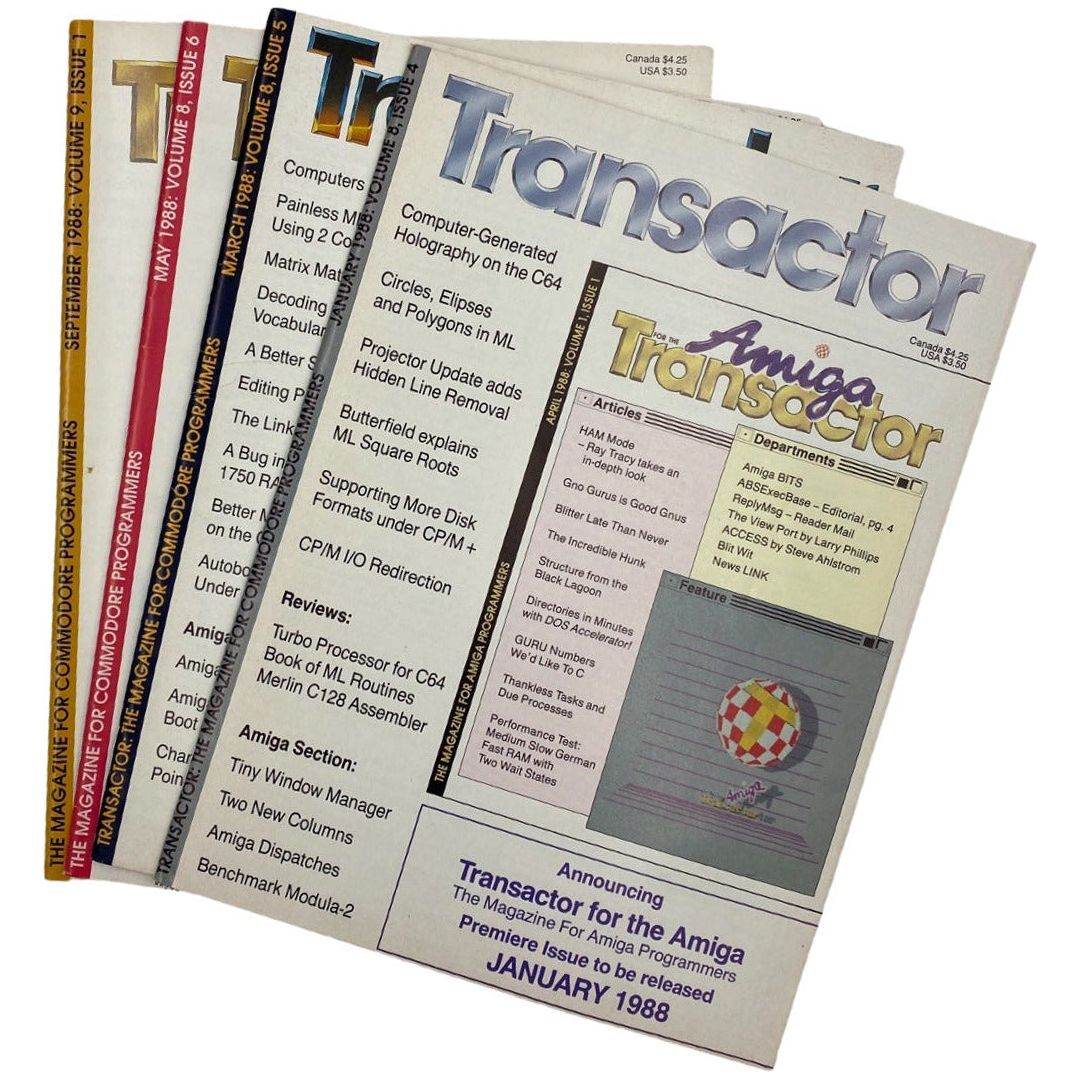 The Transactor Magazine -1988 - Commodore News/Tech Journal -