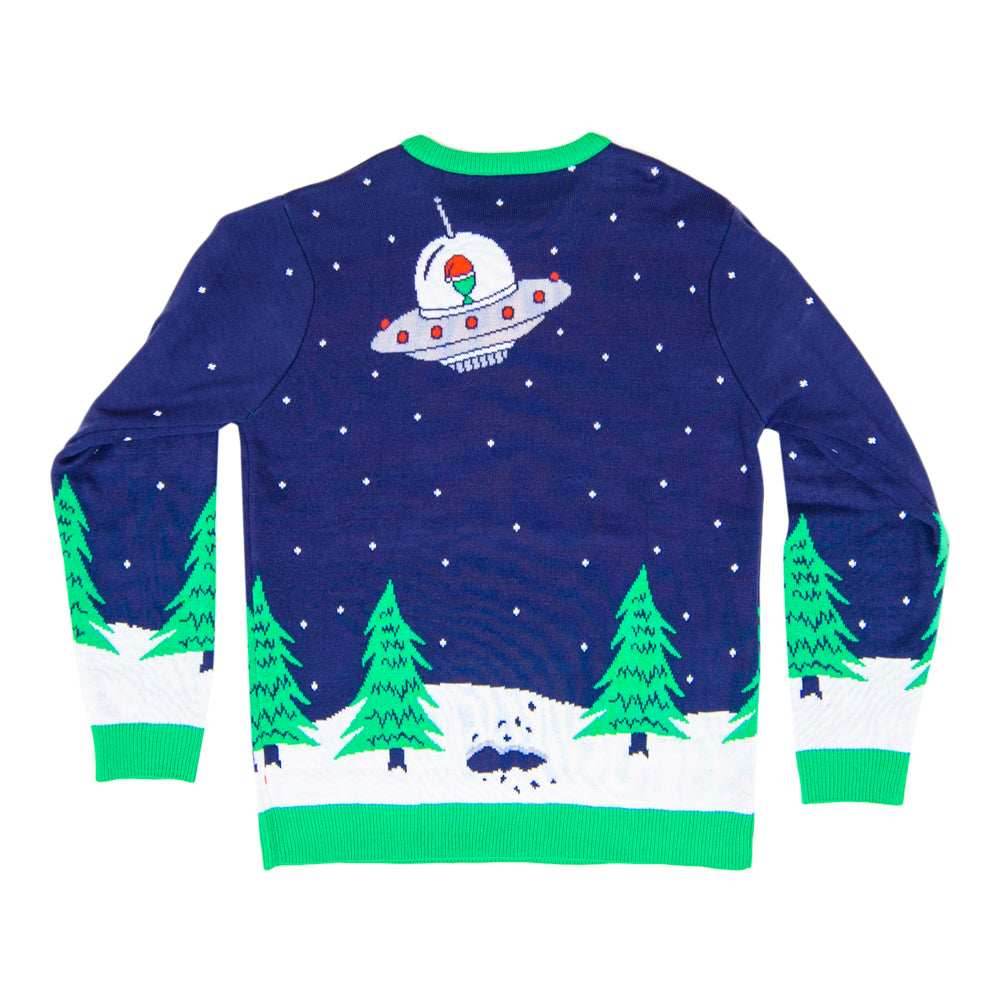 Flying Saucer Tree Abduction Sweater - XS