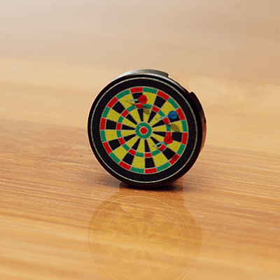Dartboard w/ Darts - Custom Printed 2x2 Round Tile -