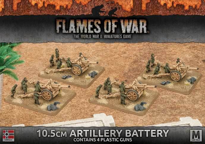 Flames of War: German 10.5cm Artillery Battery (Mid War) -