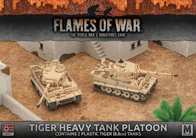 Flames of War: German Tiger Heavy Tank Platoon (Mid War-Afrika Korps) -