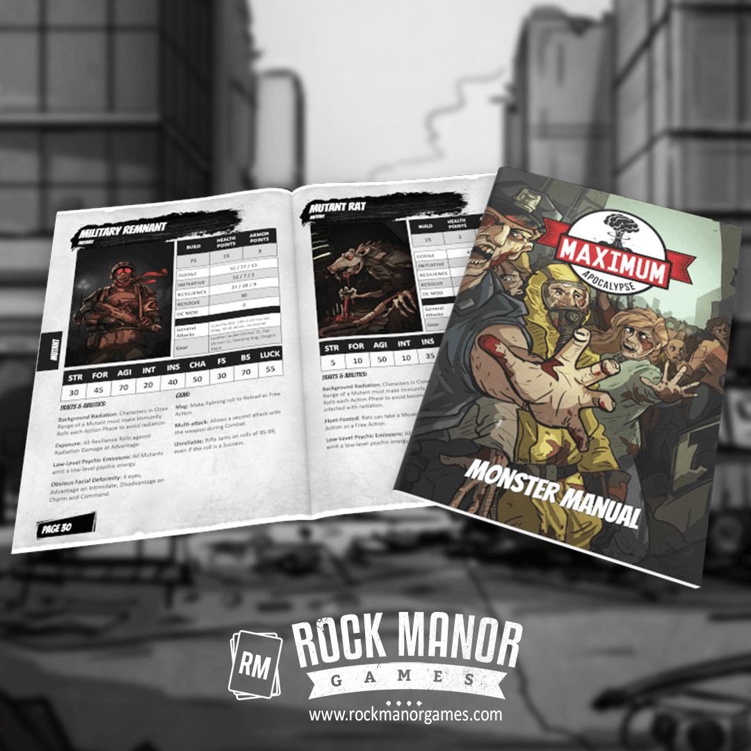 Maximum Apocalypse RPG: Monster Manual -