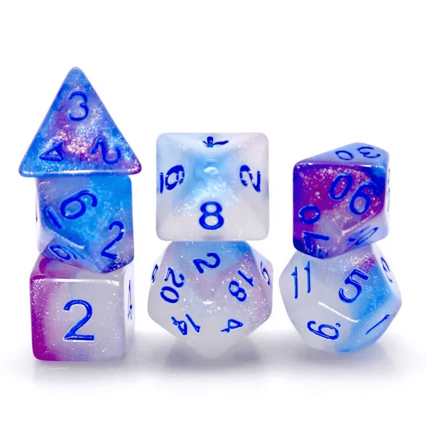 Glow in the Dark - Glowing Memory RPG Dice Set -