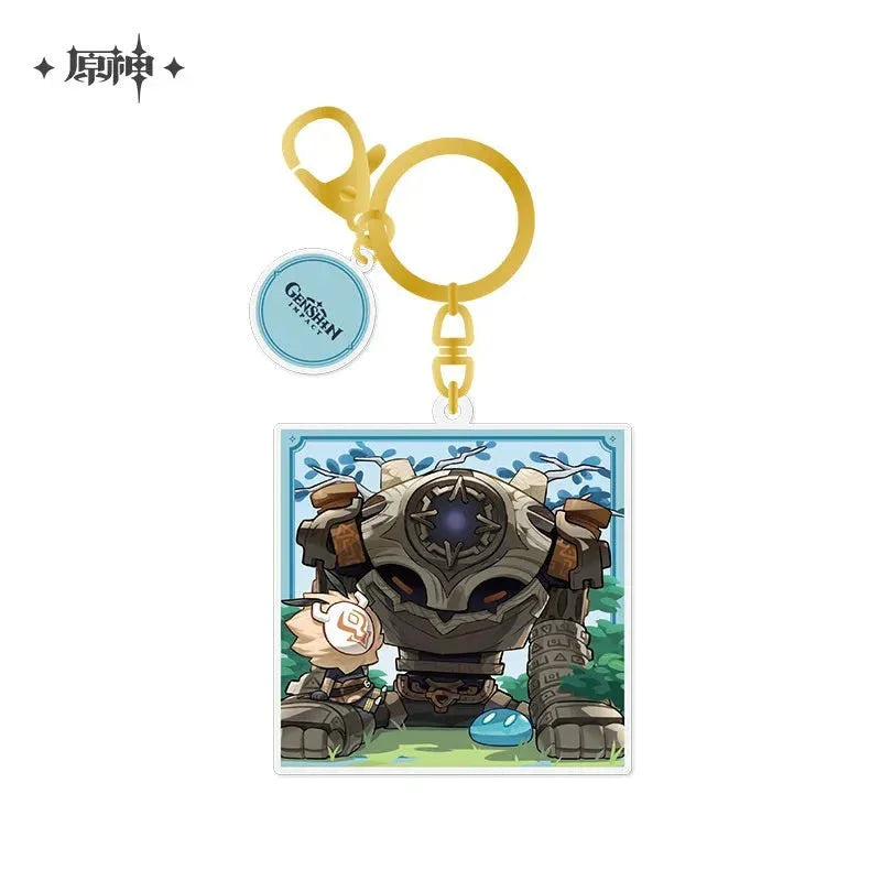 2023 Game Art Exhibition Series Chibi Acrylic Keychain Genshin Impact